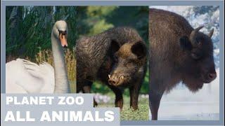 Planet Zoo 2024 ALL 180 ANIMALS SHOWCASE