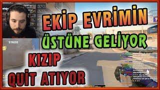 EVRİM EKİBE KIZDI  QUİT ATTI UNLOST EKİPLE REKABETÇİ