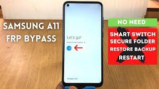 FRP Bypass Samsung A11 Android 10  2021 Update