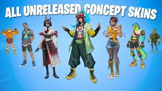 All Unreleased SurveyConcept Skins Fortnite Survey Skins