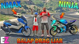 BOCAH SD MODIF NMAX DRAG LAWAN NINJA - GTA 5 SULTAN BOCIL