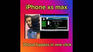 iPhone xs max iCloud bypass in one click #icloudbypass #iphone #iphonexsmax