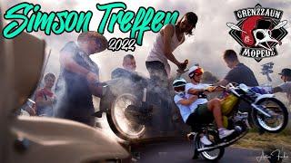 Ostblock MV  Grenzzaun Mopedz Treffen 2022  Sozius Wheely Burnout und Fliesentisch Romantik