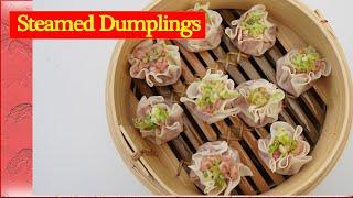Steamed Pork dumplings #dumplingrecipe #porkdumplings