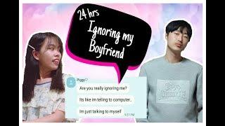 Prank Ignoring my Korean Boyfriend for 24hrs  LDR Couple  Korean Filipino Couple