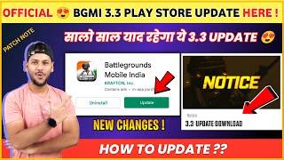 OMG  Bgmi 3.3 Play Store Update   Bgmi New Update  How to Update Bgmi 3.3  3.3 Update