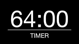 64 Minutes TimerCountdown with Alarm - 1 Hour 4 Minutes