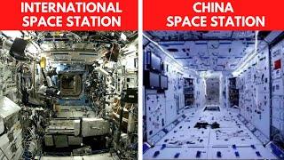 Ureal Engineering How China Builds Space Station in 2 Years The ISS vs China Tiangong