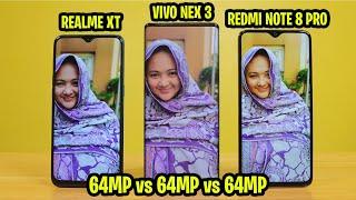 REALME XT vs REDMI NOTE 8 PRO vs VIVO NEX 3 64MP BLIND CAMERA TEST