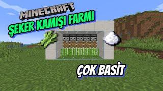 ÇOK BASİT ŞEKER KAMIŞI FARMI   Minecraft Şeker Kamışı Farmı Nasıl Yapılır?