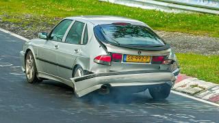 NÜRBURGRING WET & Tricky Conditions Near Crashes BIG Slides & Highlights 28 09 2024 Nordschleife