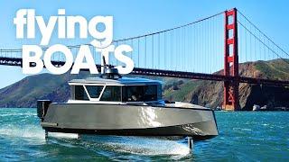 fully electric FLYING boats  Navier