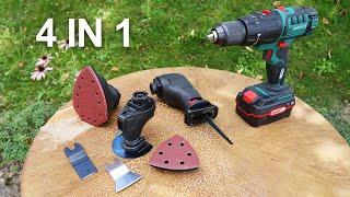 4 in 1 Multi Tool - Parkside PKGA 20-Li C2   Unboxing and Test