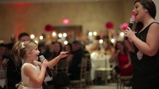 Adorable Flower Girl Performs Love Is An Open Door With Her Mom