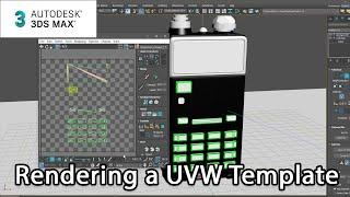 Product Visualization in 3ds Max Rendering a UVW Template – Lesson 10  15