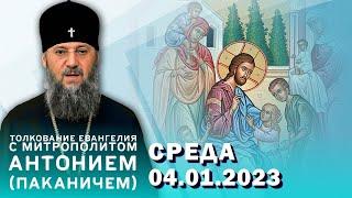 Толкование Евангелия с митр. Антонием Паканичем. Среда 4 января 2023 года.