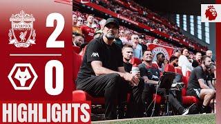 Highlights Klopps final Liverpool game  Liverpool 2-0 Wolves