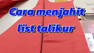 menjahit list talikur #sewing #menjahitbaju