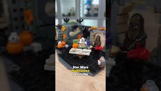 I made a LEGO Star Wars HALLOWEEN Diorama from the Christmas Diorama set #lego #halloween #starwars