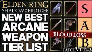 Shadow of the Erdtree - New Best HIGHEST DAMAGE Arcane Weapon Tier List - Build Guide - Elden Ring