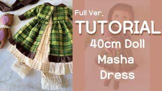Easy to Sew Doll Clothes  Masha Dress  Step by step