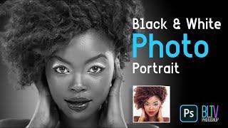 Photoshop  How to Create Beautiful Black and White Photo Portraits