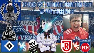 Speiltag #34  Hamburger SV vs. Sandhausen AUTOMATIC PROMOTION FIGHT  Live at Virginia