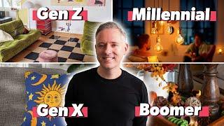 Gen Z vs Millennial vs Gen X vs Boomer PART 2  Interior Design Trends