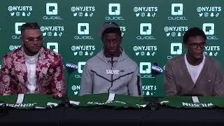 Sauce Gardner Jermaine Johnson & Garrett Wilson Press Conference  The New York Jets  NFL