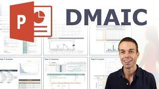 Making a Six Sigma DMAIC on a page in PowerPoint