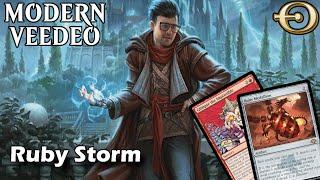 The best deck in Modern Ruby Storm  MTGO