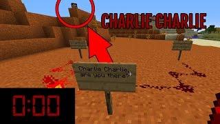 Do NOT Try The Charlie Challenge in Minecraft at MIDNIGHT SCARY