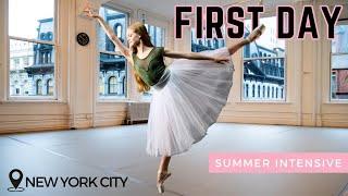 FIRST DAY at My NYC Ballet Summer Intensive Anxious Thrilled & Sore Feet 🩰