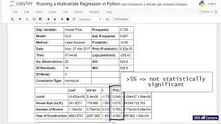 Py 97 Running a Multivariate Regression in Python