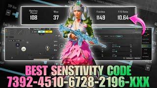 NEW UPDATE 3.4  BEST SENSITIVITY CODE + CONTROL SETTINGS PUBG MOBILEBGMI