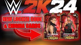 NEW LOCKERCODE & ENIGMA CARDS  WWE 2K24 MYFACTION