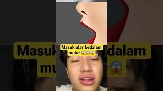 MASUK ULAR KEDALAM MULUT  #viral