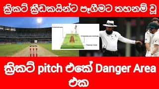 Danger Area of the cricket pitch  #srilanka #cricket