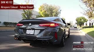 Exhaust Notes Akrapovic BMW M8 F92