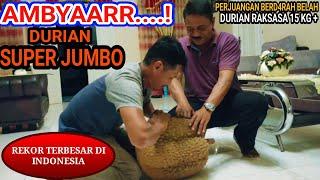 Bikin GREGETBelah Durian Terbesar 15 KG+ Perjuangan Berd4r4h Bikin Gemes