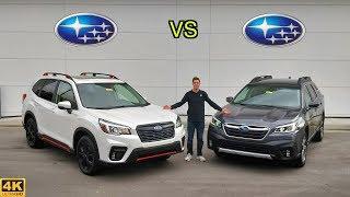 BEST SUBARU CUV -- 2020 Subaru Outback vs. 2020 Subaru Forester Comparison