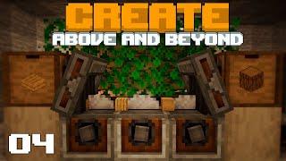 АВТОМАТИЗАЦИЯ и ФЕРМА ДЕРЕВА Выживание с модами в Minecraft - CREATE Above and Beyond