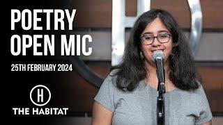 Live Poetry Open Mic at The Habitat 25th February 2024