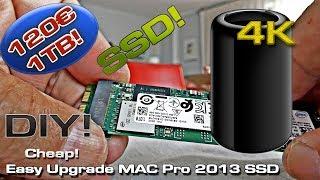 Easy Cheap Upgrade MAC Pro 2013 SSD to 1 TB DIY step by step