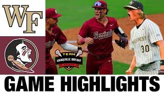 #10 Florida State vs Wake Forest Highlights  2024 ACC Baseball Championships  NCAA Baseball