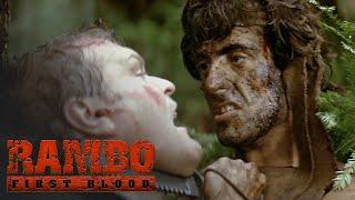 Rambo Hunts Cops In The Forest EXTENDED Scene  Rambo First Blood