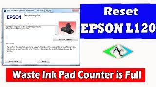 Cara Reset Epson L120 Waste Ink Pad Counter