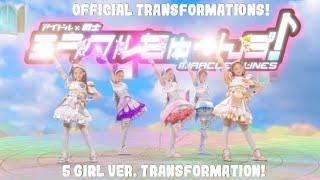 Idol x Warrior Miracle Tunes Official Group Transformation 5 girl version