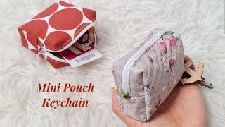 DIY Zipper Coin Pouch Bag Tutorial  Coin Purse Keychain  Mini Pouch Wallet