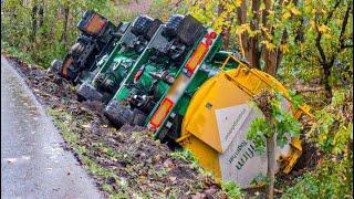 40 Tons of Steel Rolled Into A Ditch  HEAVY RECOVERY